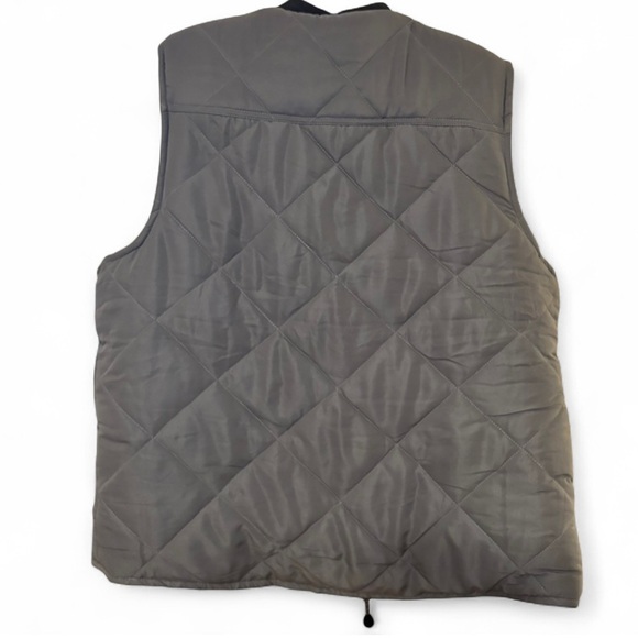 NWT Large The American Outdoorsman Men’s Gray Vest Fleece Lined - Picture 2 of 5